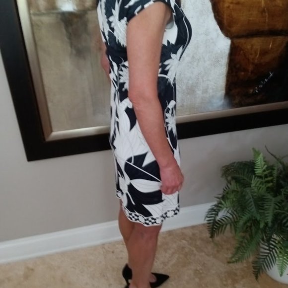 Emilio Pucci Flower print dress size 6 - Picture 2 of 5